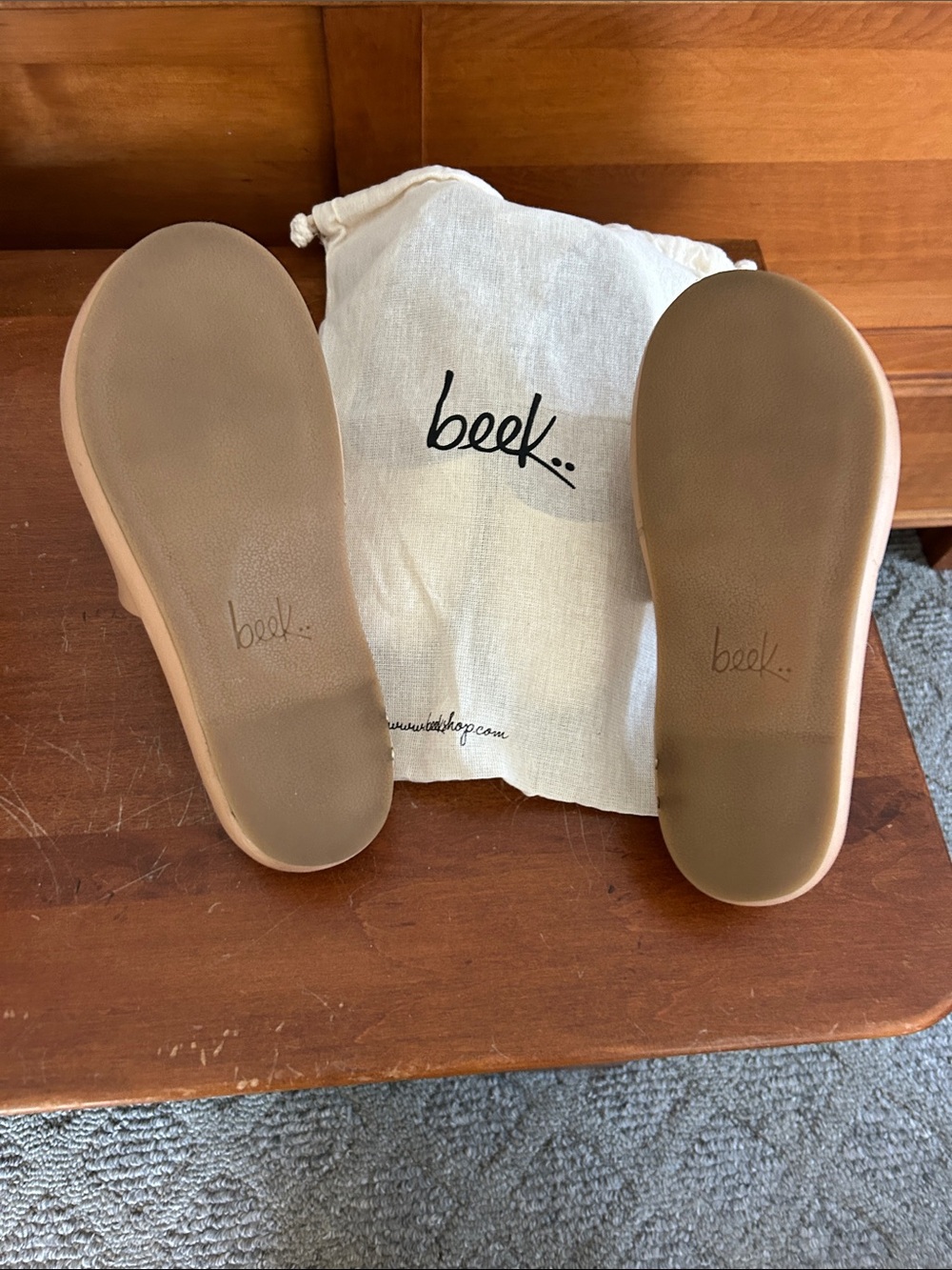 Beek Women’s Slide Sandals in Tan - Picture 3 of 3
